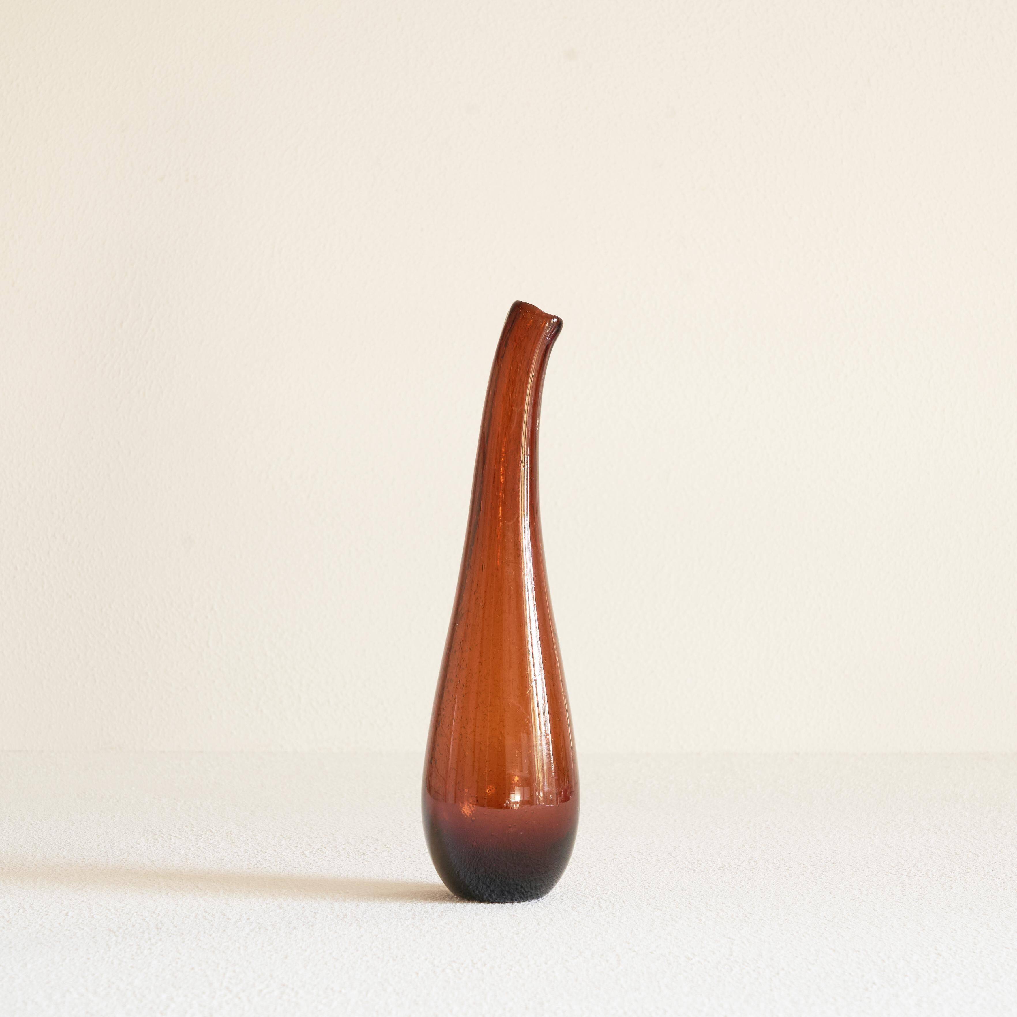 Blown glass vase from the 1960s