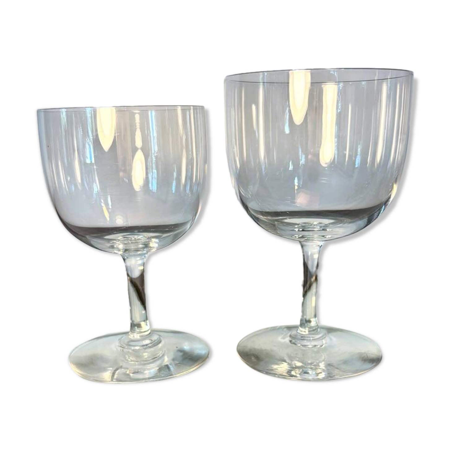 2verres à vin et eau Baccarat m. Ballon