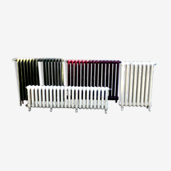 Suite of four cast iron radiators XX century