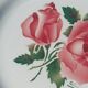 flat plates Digoin Sarreguemines Cibon – red roses decoration – vai
