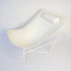 David Weeks for Habitat Semana White Leather Sling Chair