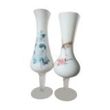 Duo de vases en opaline