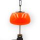 Oscar Torlasco, orange glass table / desk lamp, Prod. Lumi, 1960 ca.