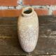 Vintage 1970s Beige and Gold Ceramic Vase by Dr Pierre Ricaud