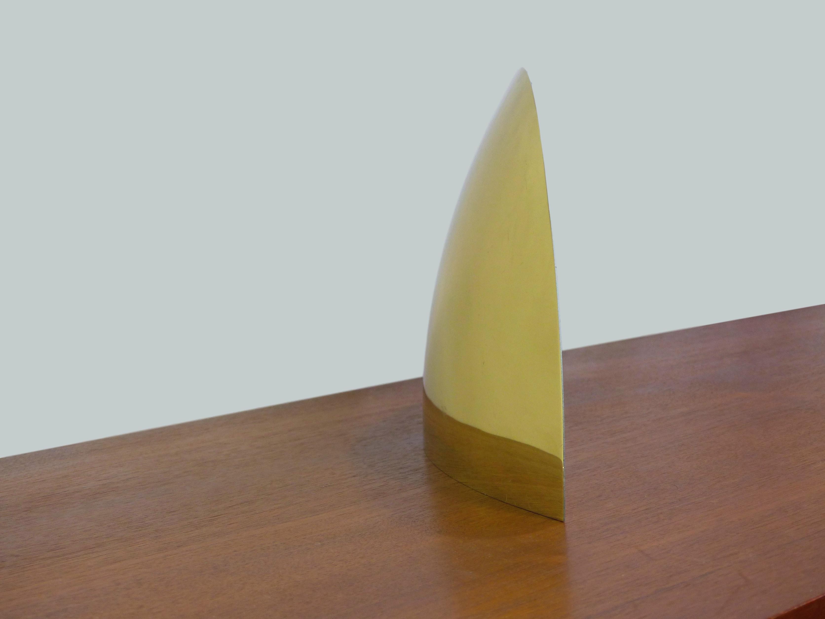 Set of 4 large Kalmar golden brass sconces