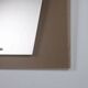 Vintage smoked glass mirror, Italian design, 1960s.
