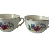 Set of 2 Sarreguemines cups - Agreste model