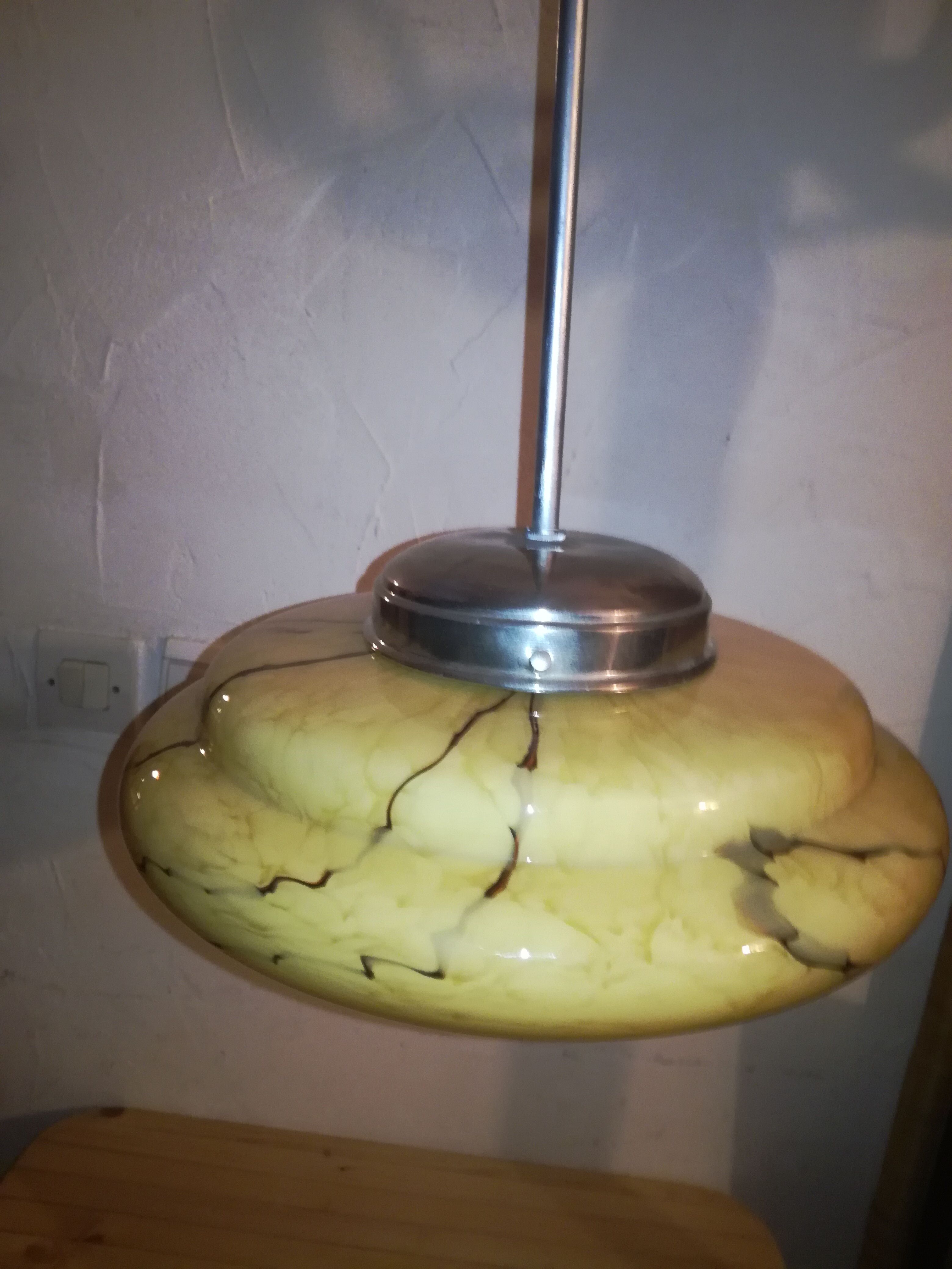 Suspension, glass paste, 50s