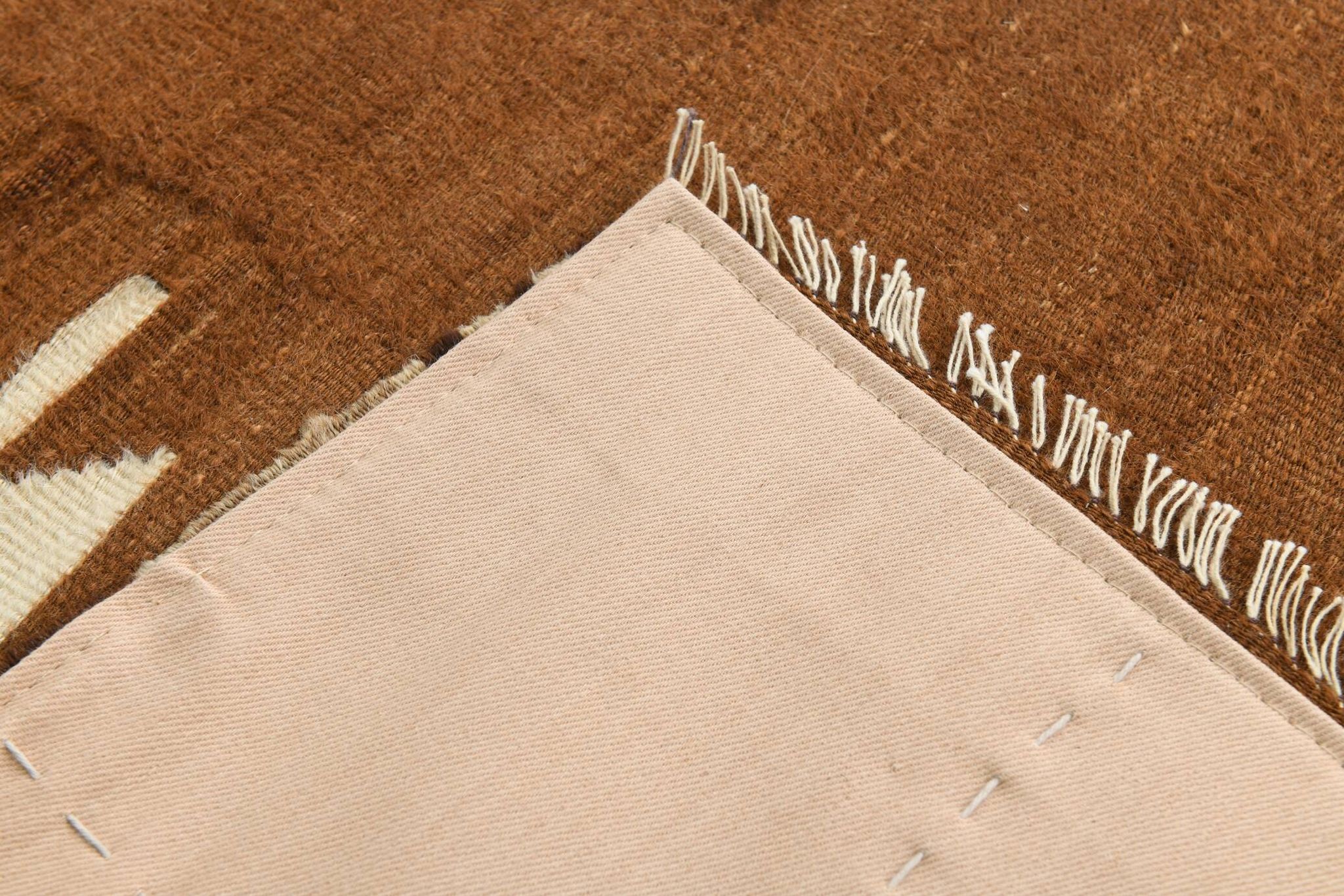 4x5 Vintage Oriental Brown Kilim Rug, 118x163Cm