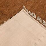 4x5 Vintage Oriental Brown Kilim Rug, 118x163Cm