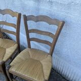 Pair of rush-seated chairs