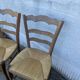 Paire de chaises paillées