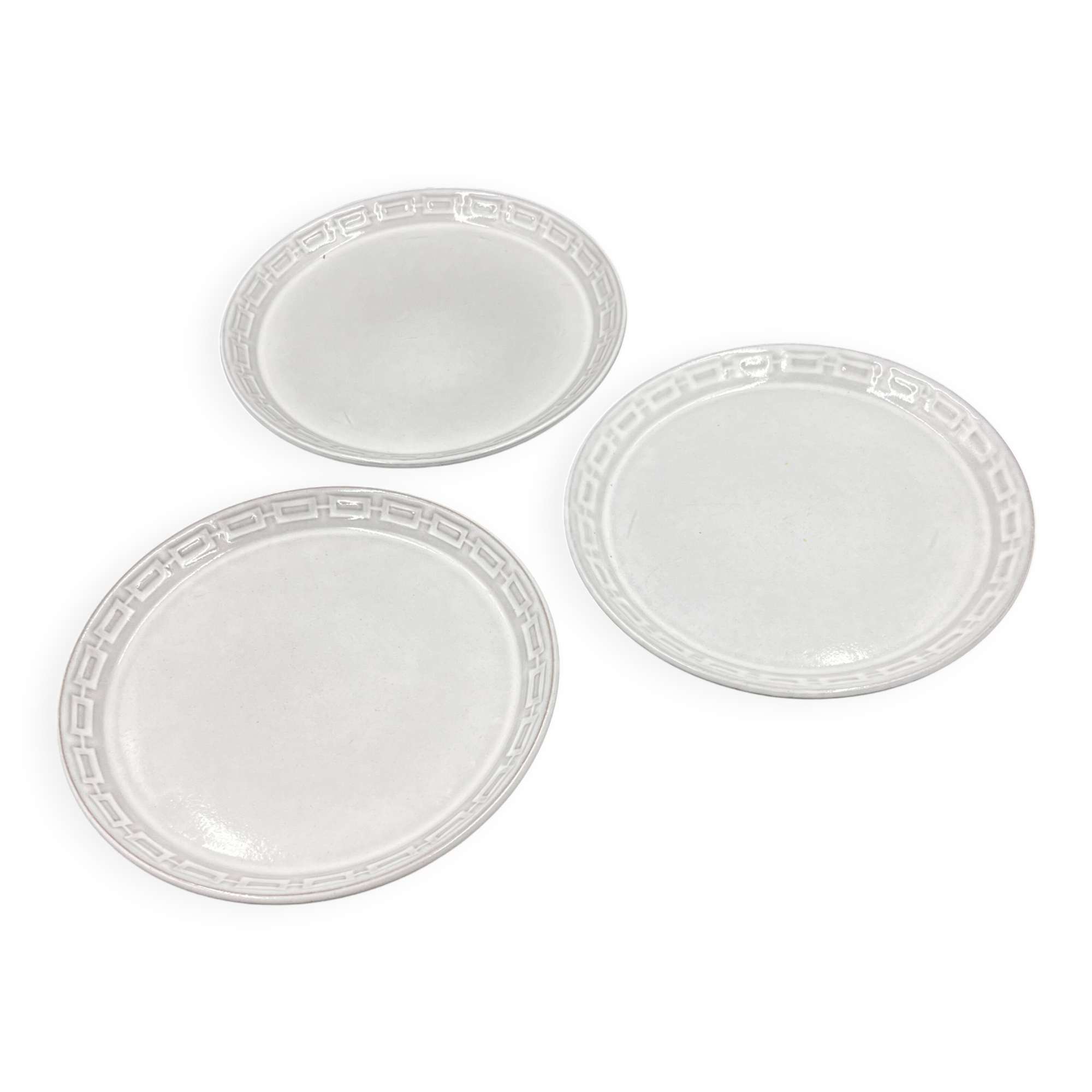 Lot de 3 assiettes à dessert Céramano par Karl Leutner
