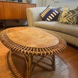 Rattan coffee table 1960