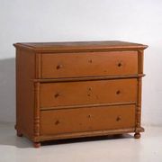 Antique chest of drawers with ochre patina (c.1920)