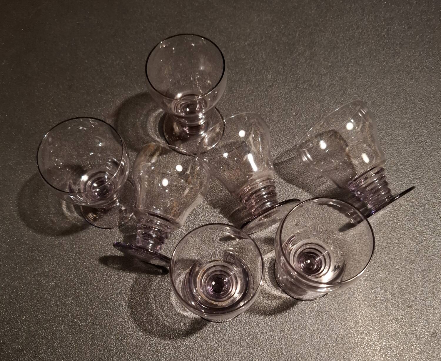 Set of 6 Art Deco aperitif glasses