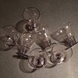 Set of 6 Art Deco aperitif glasses