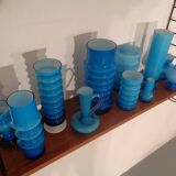 German glass vases by Karl Friedrich, 1960s, set of 11.