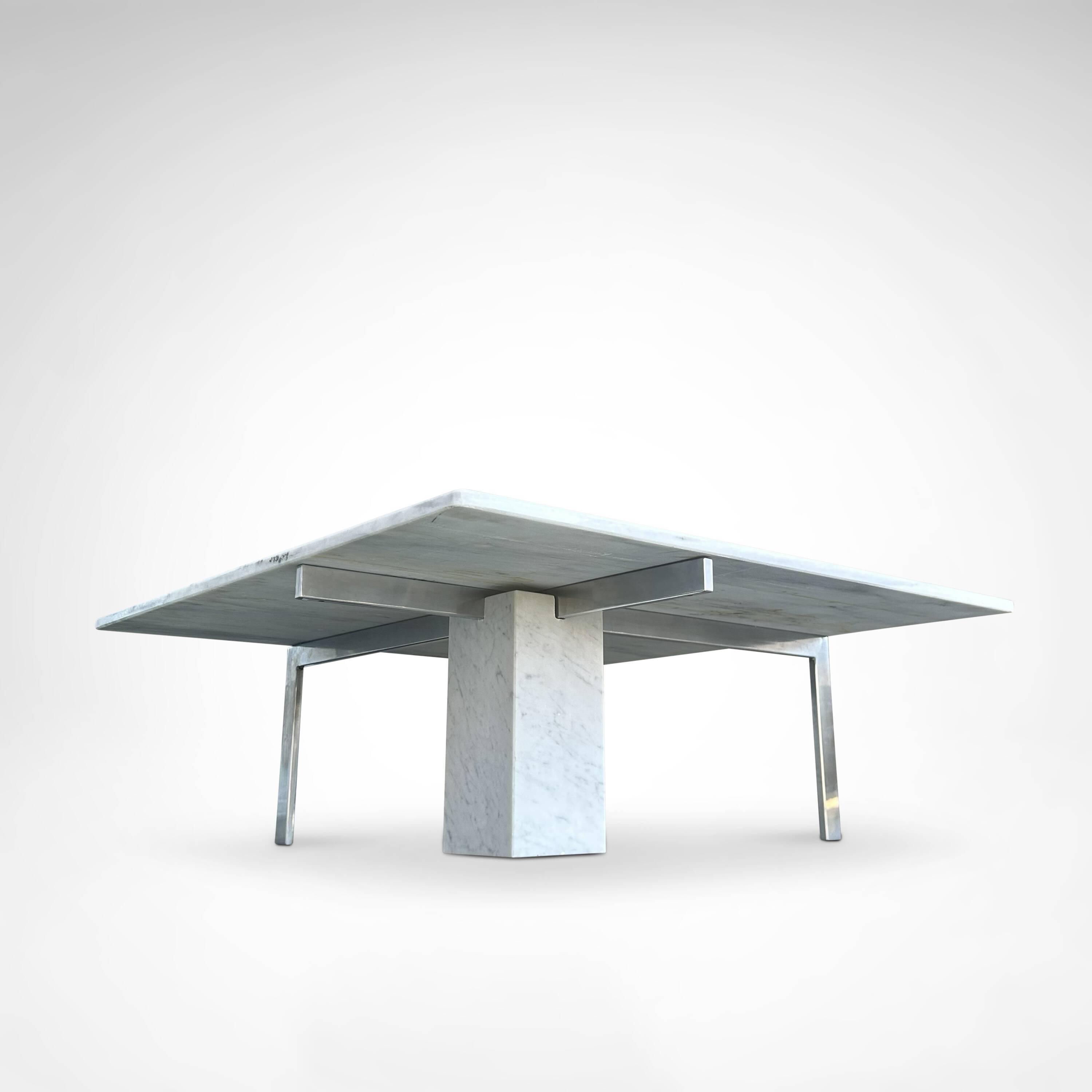 KW1 metal and marble coffee table by Hank Kwint for Metaform 1980s