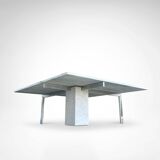 KW1 metal and marble coffee table by Hank Kwint for Metaform 1980s