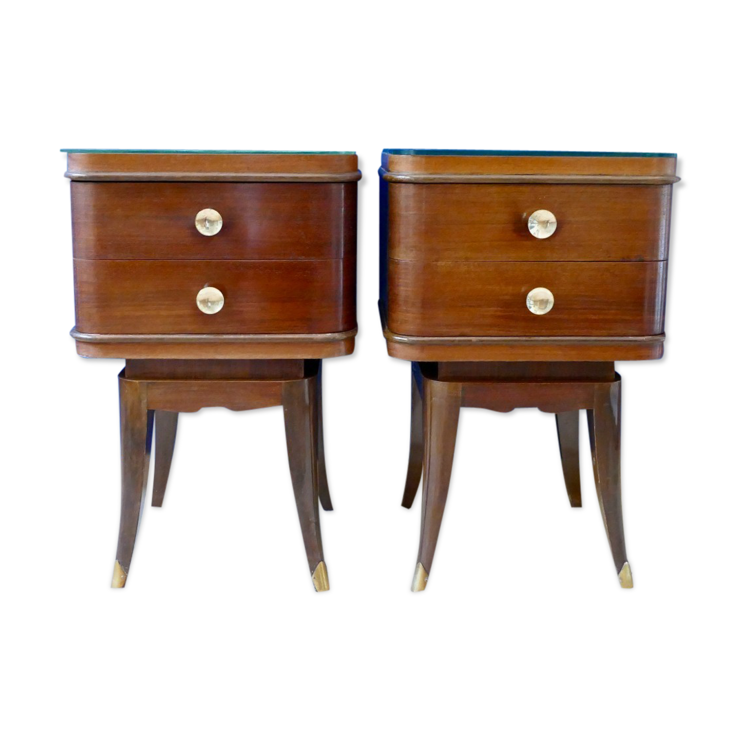 Pair of art deco bedside tables