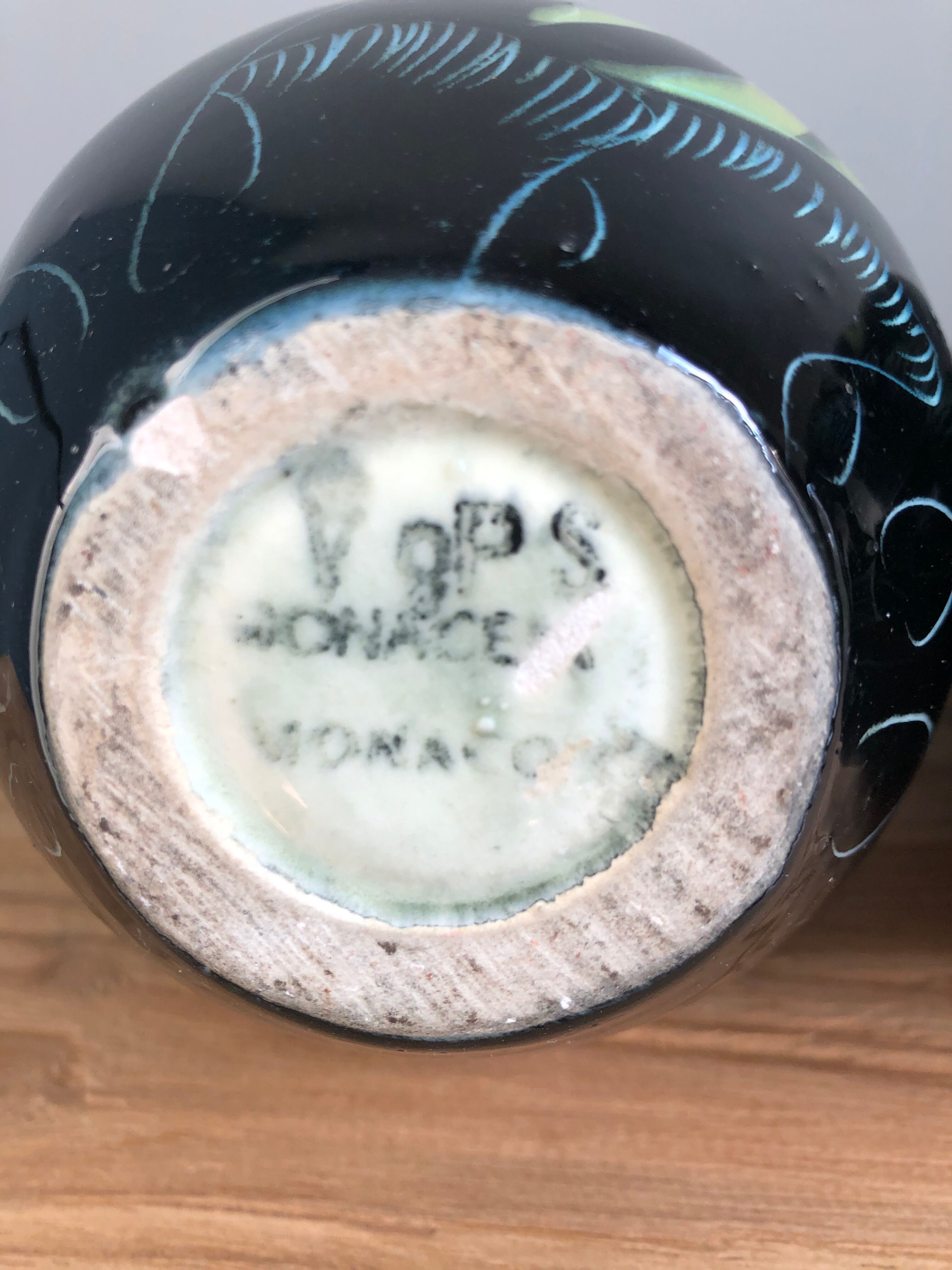 Pair of vintage vase Monacera Monaco