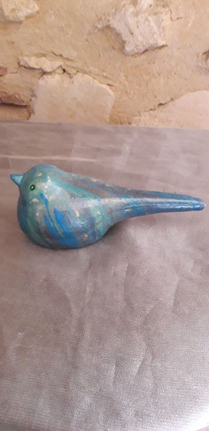 Hand-painted ceramic bird