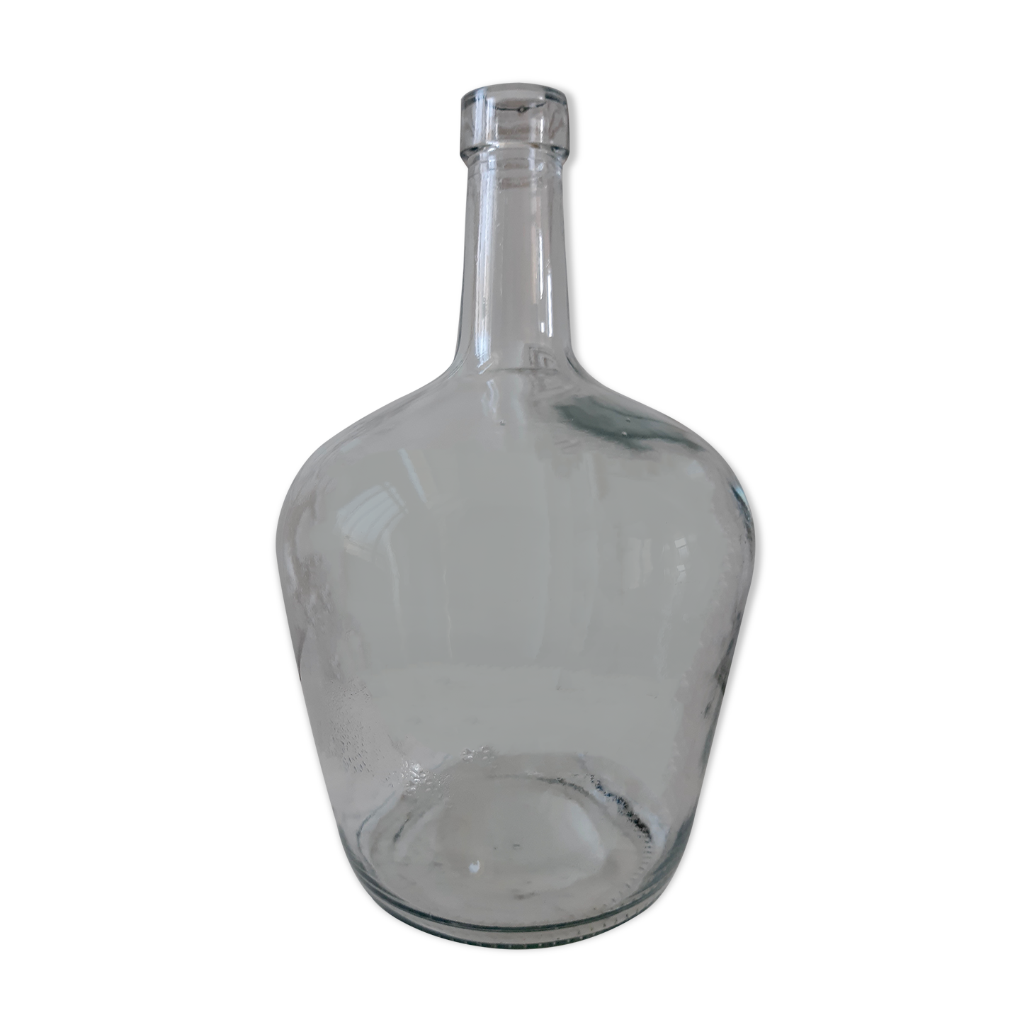 Vintage transparent demijohn