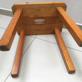 Solid elm stool