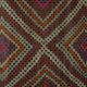 Grand kilim vintage d'Usak, 293 x 198 cm, laine 100 %, tissé à la main – un