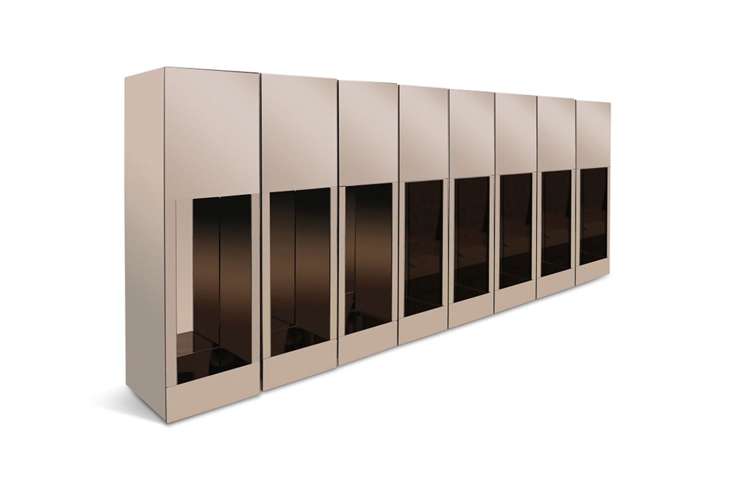 Smoked mirror pedestals 1970