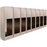 Smoked mirror pedestals 1970