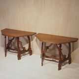 Pair of Italian consoles from the 18th century.