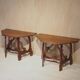 Pair of Italian consoles from the 18th century.