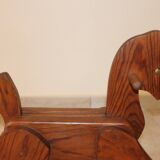 Vintage wooden rocking horse
