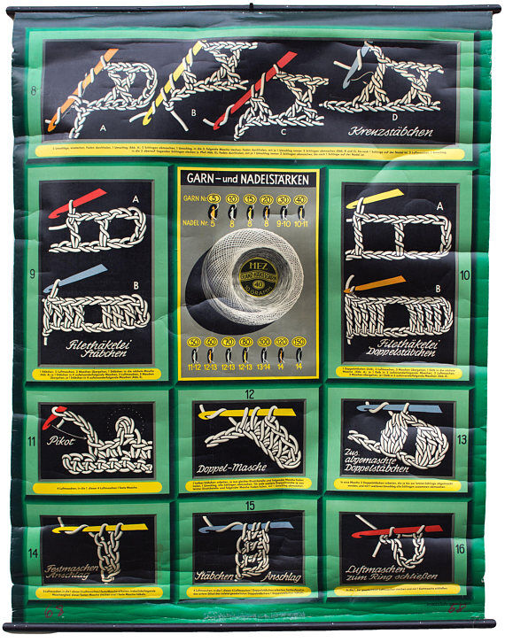 Affiche broderie 1951