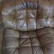 Canapé vintage Kashima en cuir Ligne Roset par Michel Ducaroy