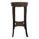 Transitional style mahogany console table