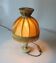1970s onyx/brass footed table lamp