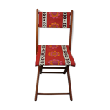 Vintage fabric folding chair