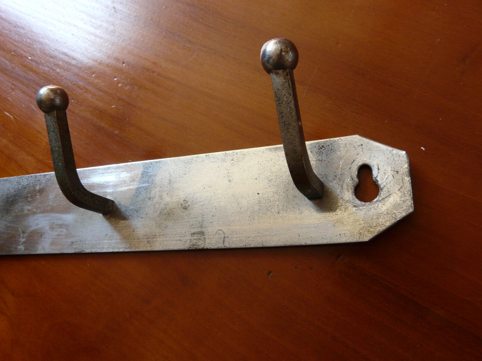 cloth holder or towel rack in chrome metal