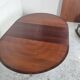 Lubke round rosewood dining table, 60s