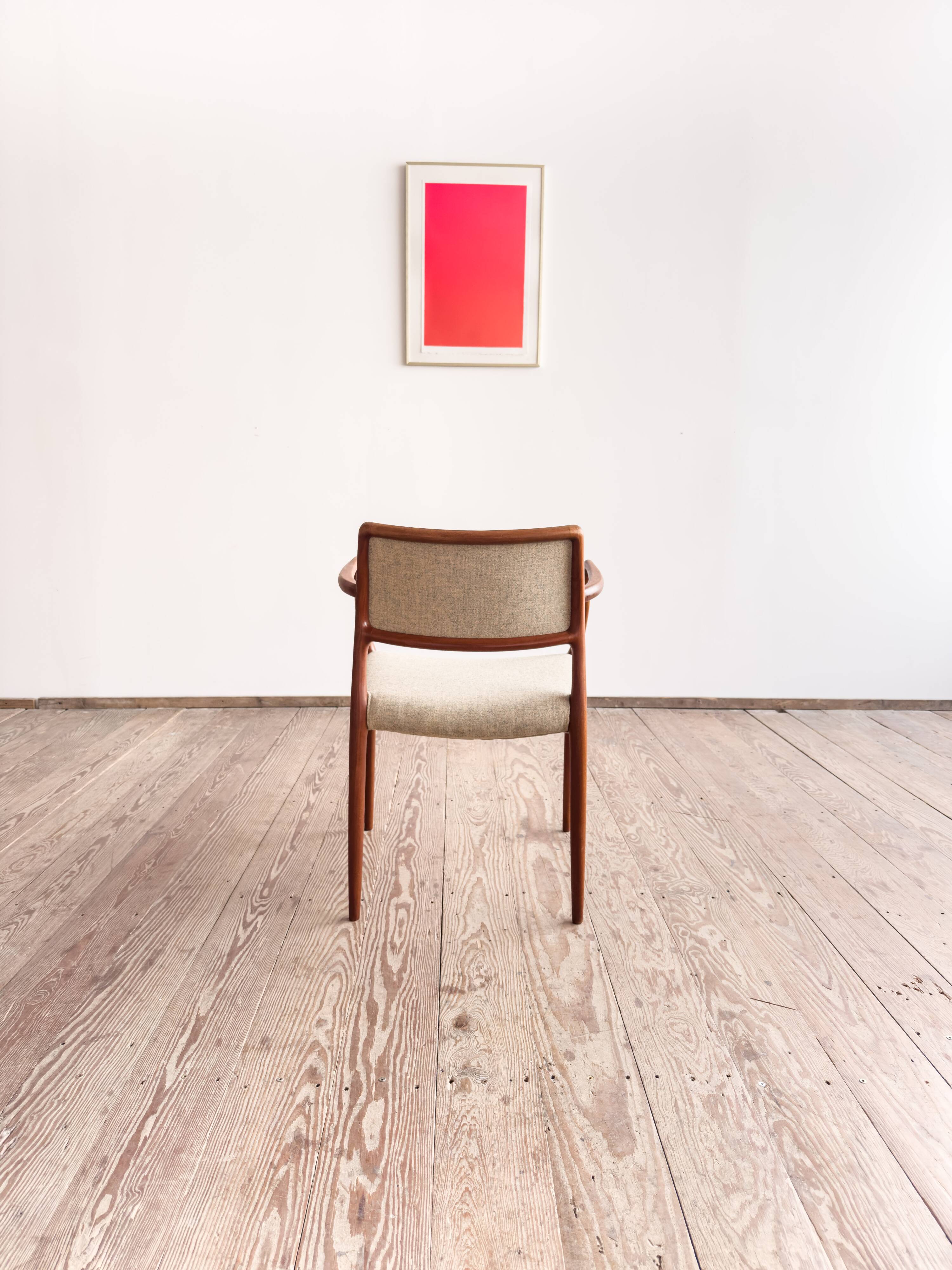 Fauteuil modèle 65 en teck par Niels O. Møller, Danemark