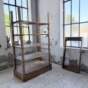 Bibliothèque étagère de métier 1950 démontable