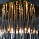 J.T Kalmar chandelier in brass and plexiglass of the 70s