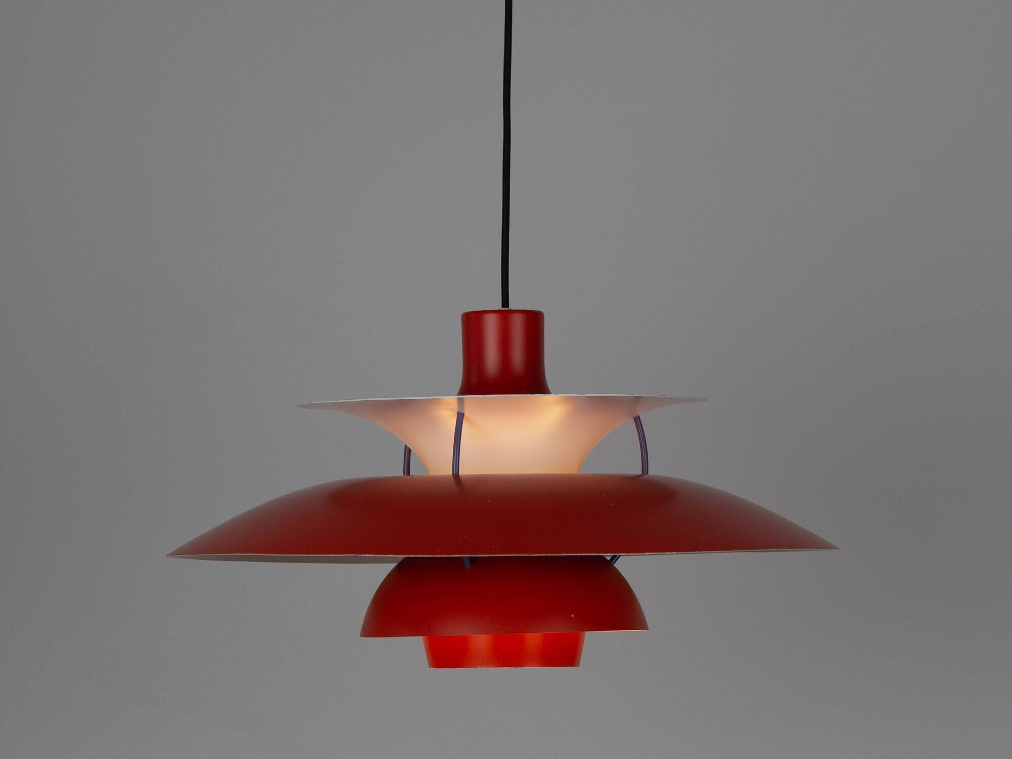Vintage PH 5 Pendant Lamp by Poul Henningsen, 50 cm, Louis Poulsen, Danish