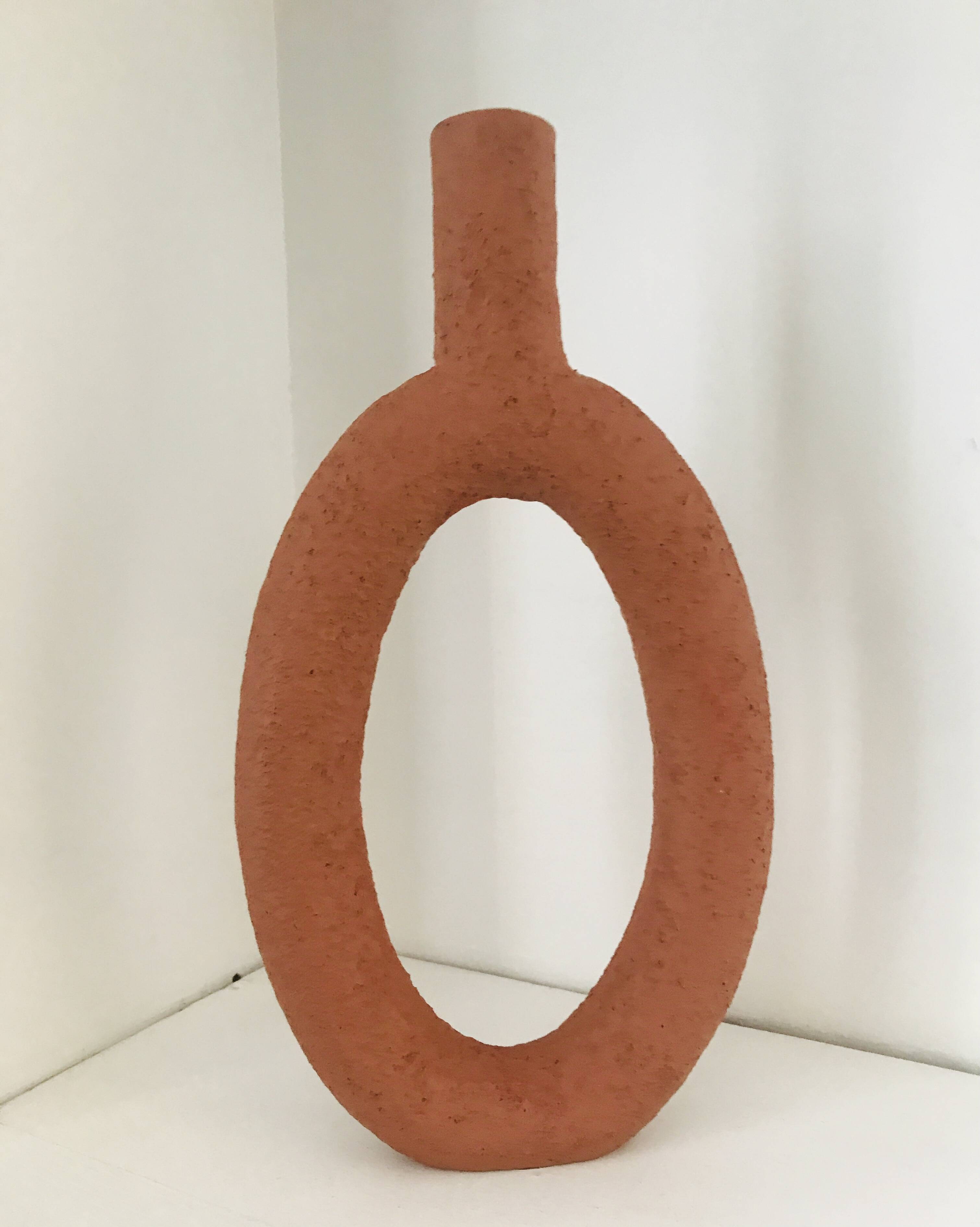 Terracotta Resin Vase Present Time Holland