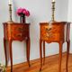 Pair of Louis XV style bedside tables