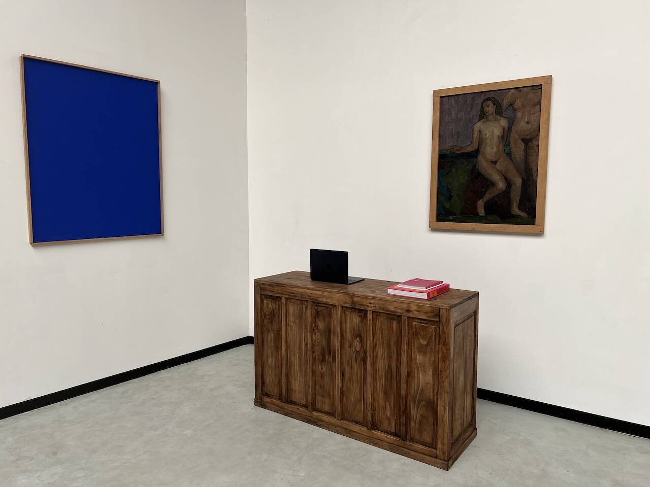 Old trade counter with drawers