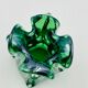 Sculptural blown glass vase from Bohemia attributed to Jan Beránek.